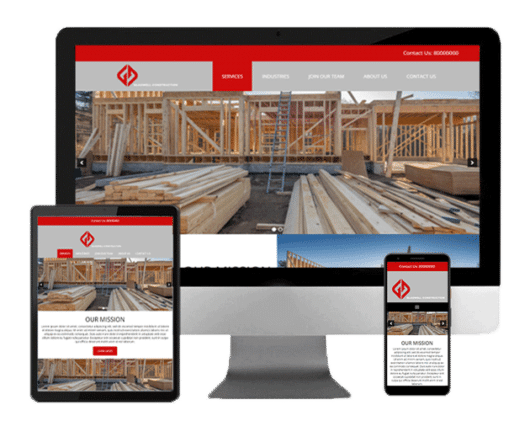 Robison Web | Custom Websites | Gladwell Construction Mobile